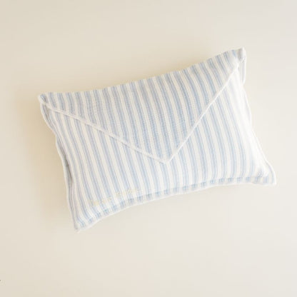 Ticking Pillow - Blue