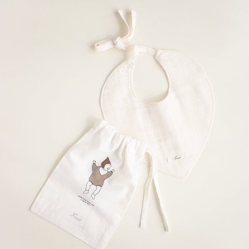 Drool Bib - Ecru