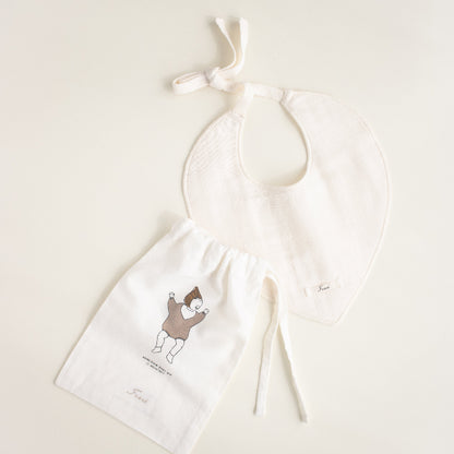 Drool Bib - Ecru