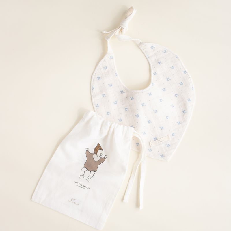 Calico Bib - Blue