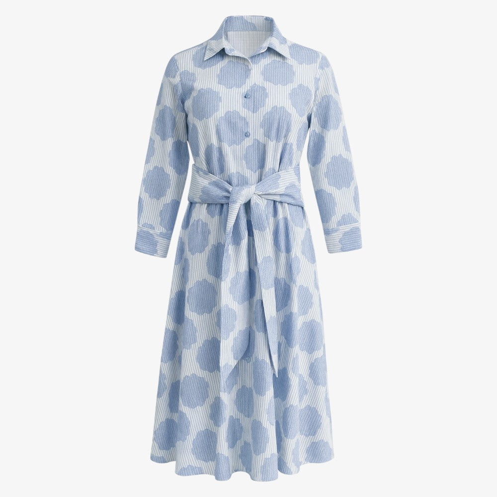 Shirt Dress - Blue