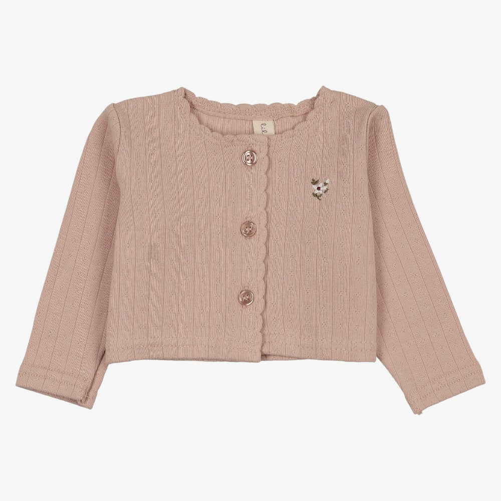 Floret Cardigan - Dusty Pink