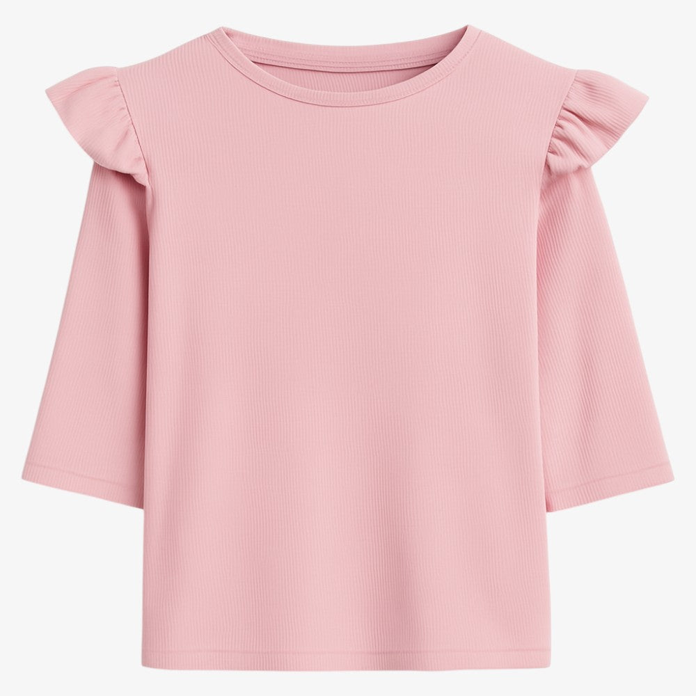 Rib T-Shirt - Pink