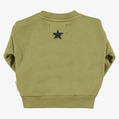 Tiger Print Sweatshirt - Olive