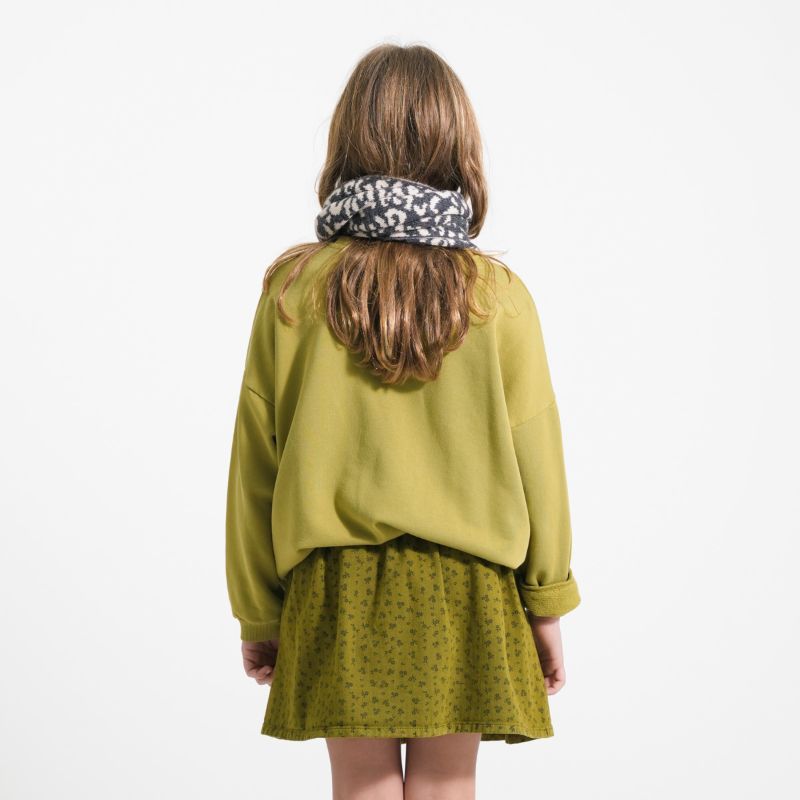 Tiger Print Sweatshirt - Olive