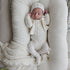Floret Footie And Hat - Cream & Blue