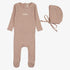 Floret Footie And Hat - Dusty Pink