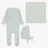 Fine Pointelle Take Me Home Set - Sky Blue