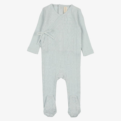 Fine Pointelle Take Me Home Set - Sky Blue