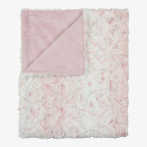 Peluche Speckled Fur Blanket - Pink