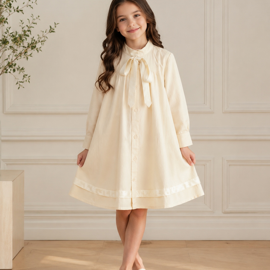 Frida Shirt Dress - Honey
