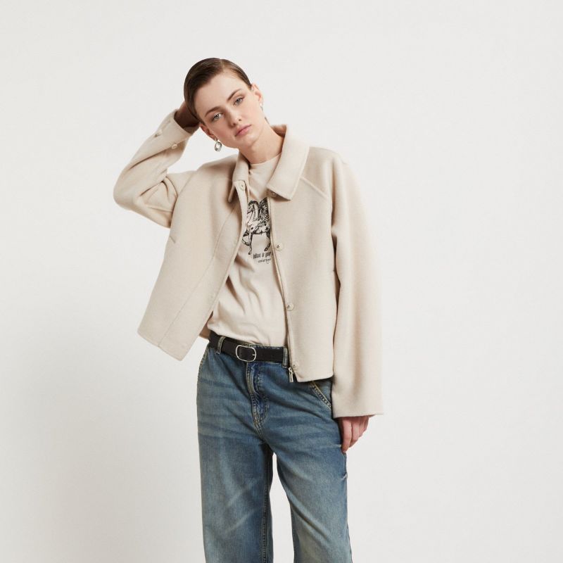 Collar Jacket - Ecru