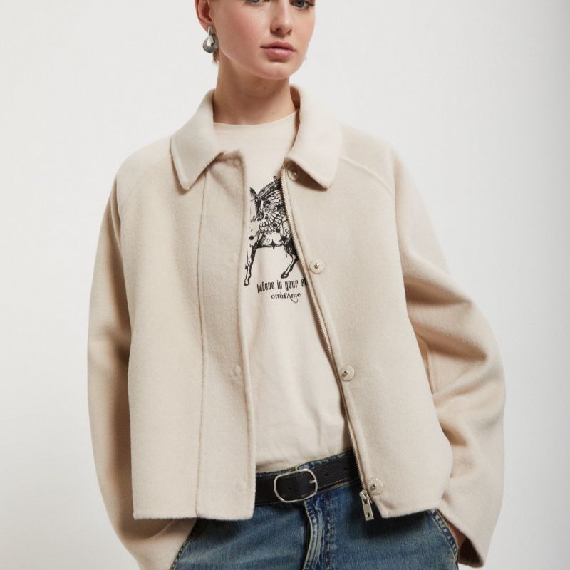 Collar Jacket - Ecru