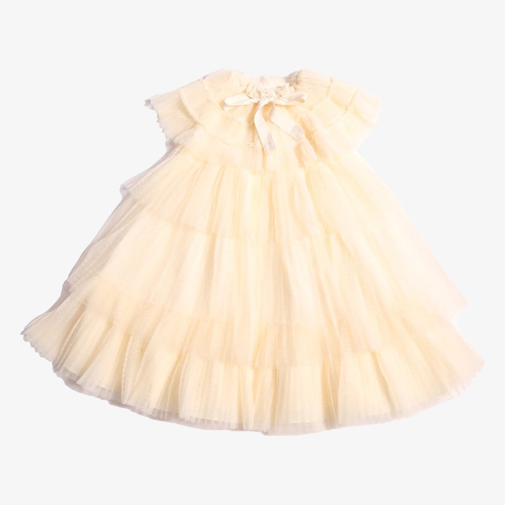 Pleated Caplet Dress - Opal