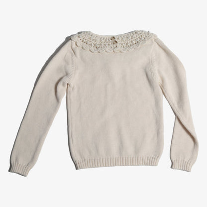 Crochet Pearl Turtleneck - Opal