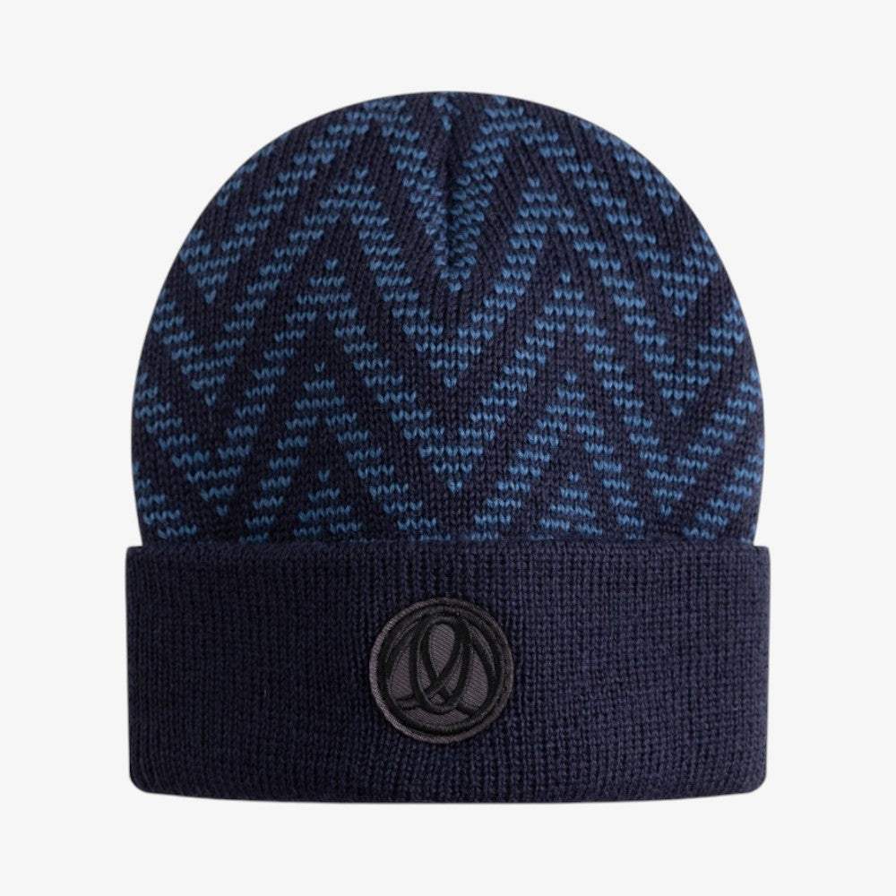 Chevron Beanie - Navy/blue