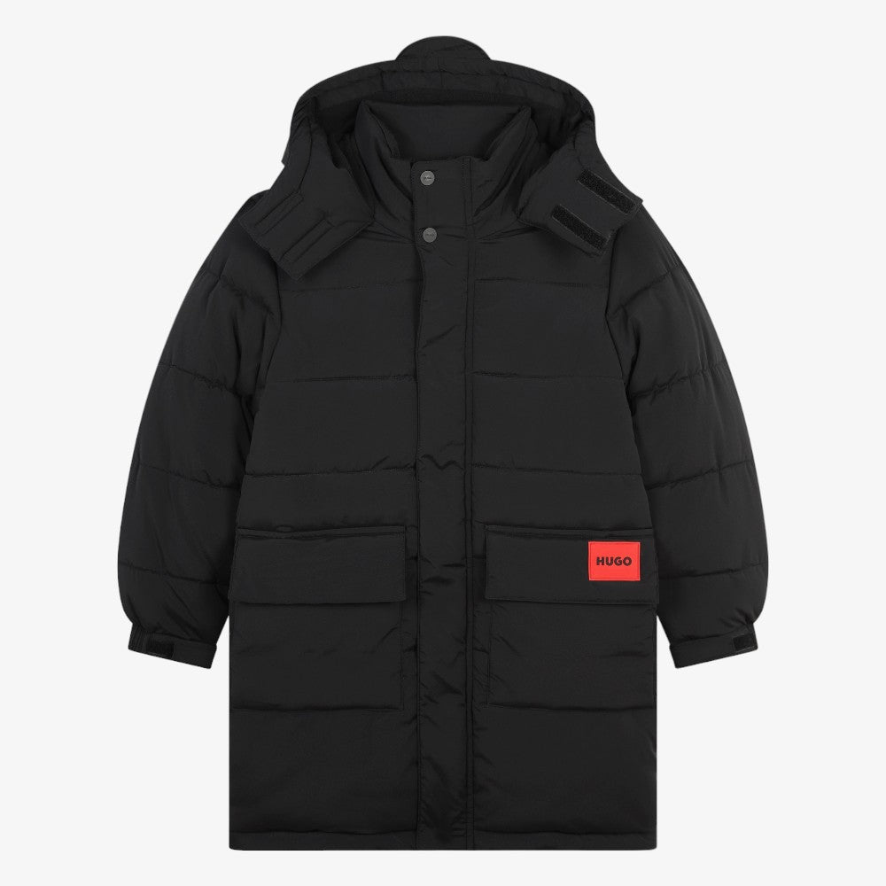 Puffer Long Jacket - Black