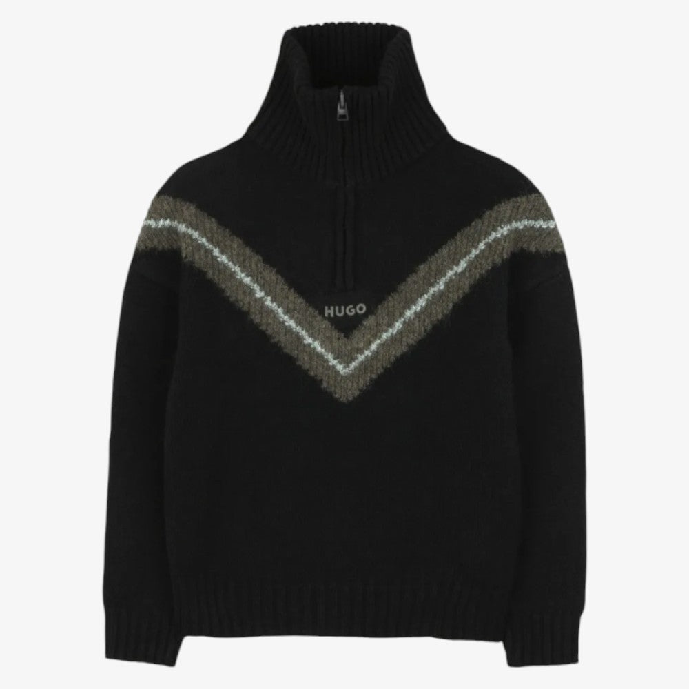 Half Zip Sweatshirt - Black