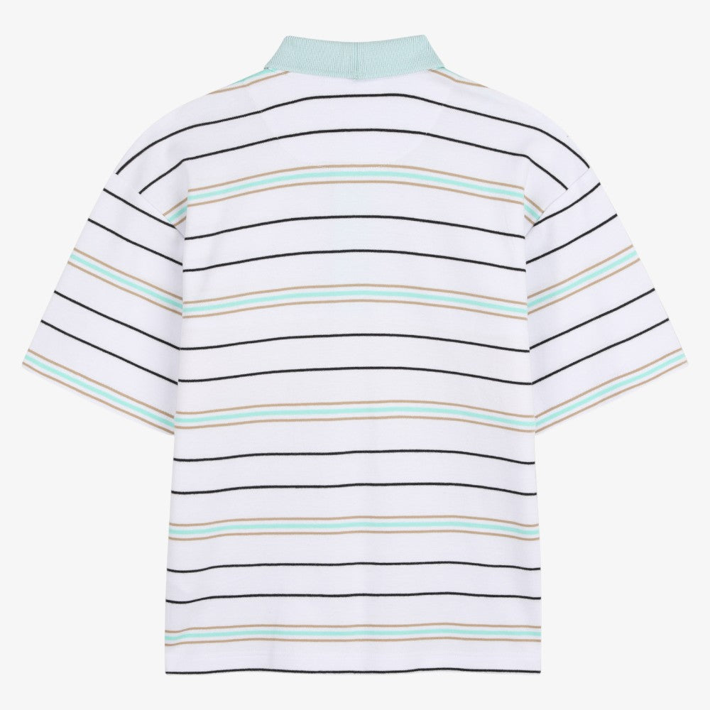 Stripe Polo - Mint Green