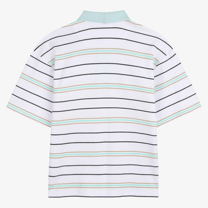Stripe Polo - Mint Green