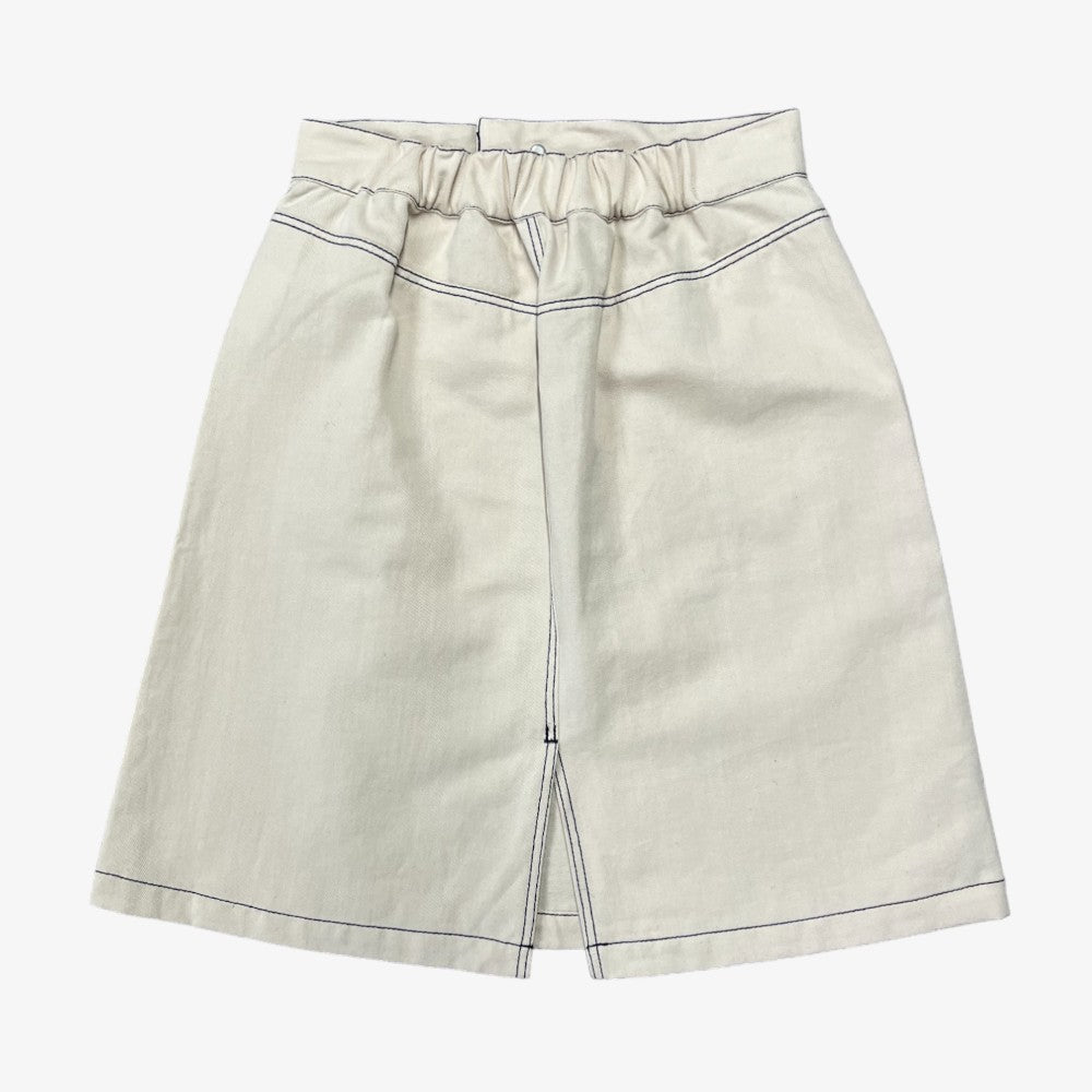 Cassie Twill Skirt - Biscuit