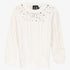Rhinestone Sweater - Cream