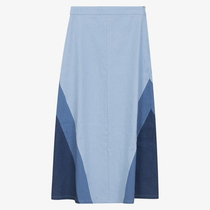 3 Tone Skirt - Denim