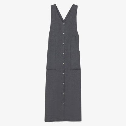 Wool Button Jumper - Grey