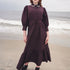 Gemstone Collar Dress - Fig