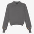 Crystal Embellish Collar Sweater - Grey