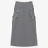 Crystal Embellish Pocket Skirt - Grey