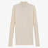 Ribbed Mock Neck Sweater - Cream