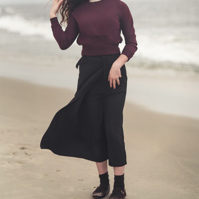 Cargo Pocket Skirt - Black