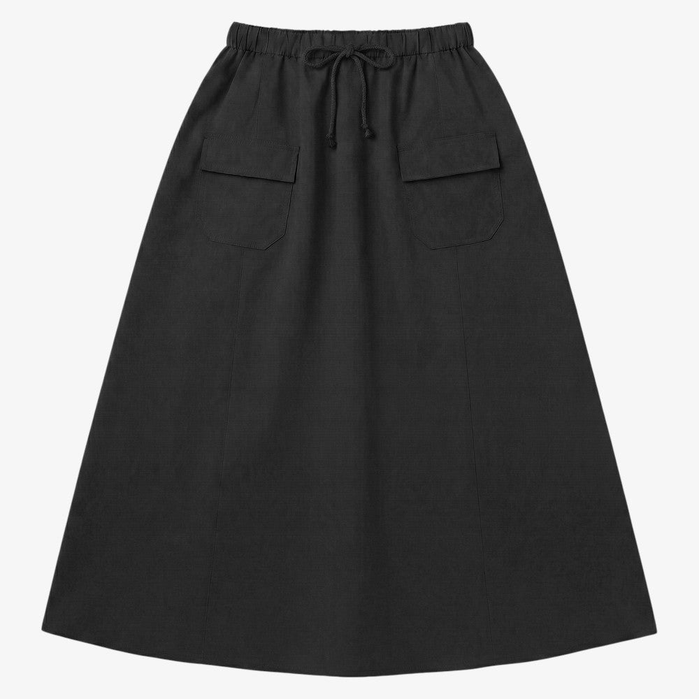 Cargo Pocket Skirt - Black