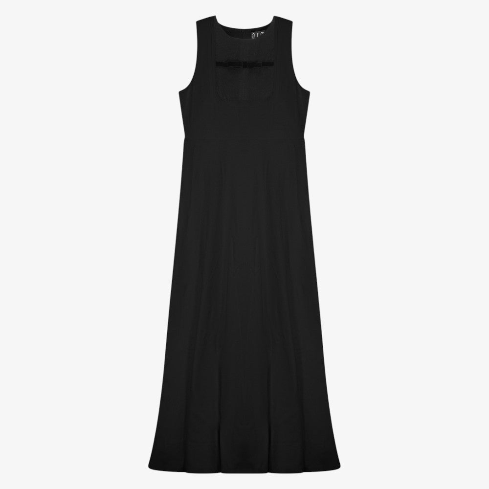 Raw Edge Bow Jumper - Black