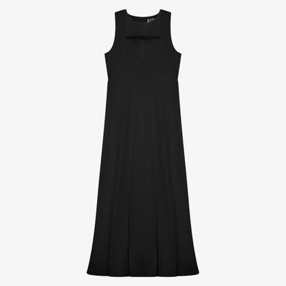 Raw Edge Bow Jumper - Black
