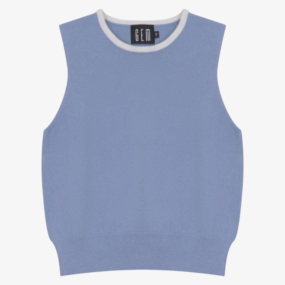 Mohair Cable Sweater - Blue