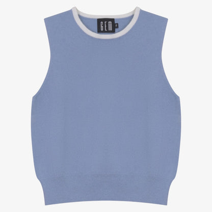 Mohair Cable Sweater - Blue