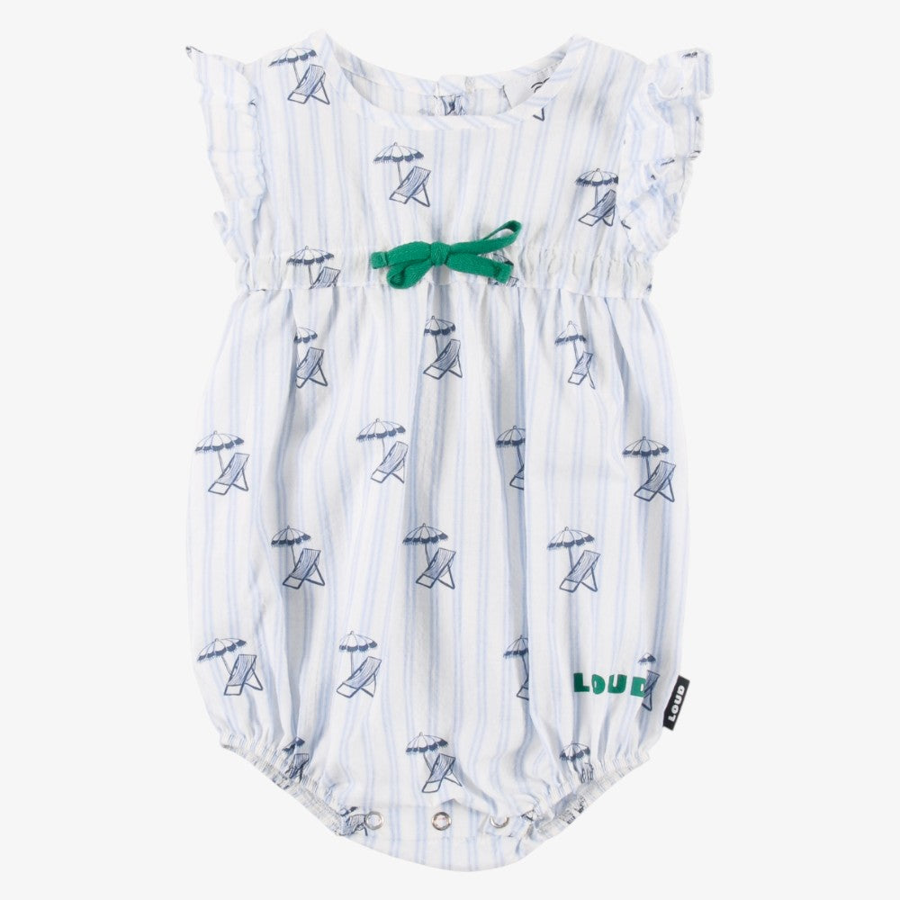 Logo Romper - Light Blue