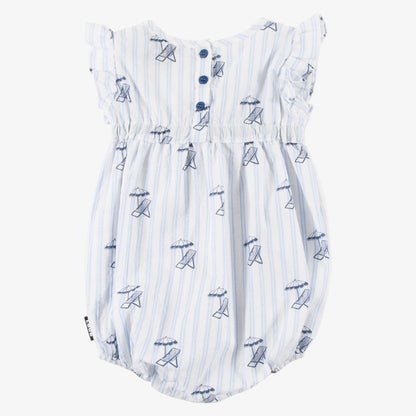Logo Romper - Light Blue