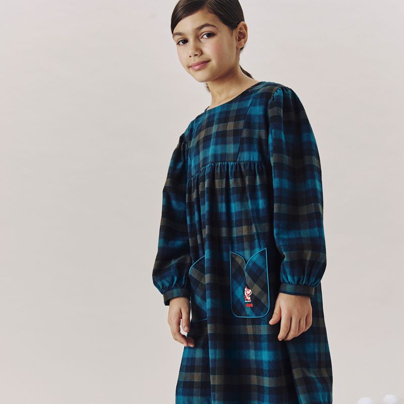 Tulip Pocket Dress - Check