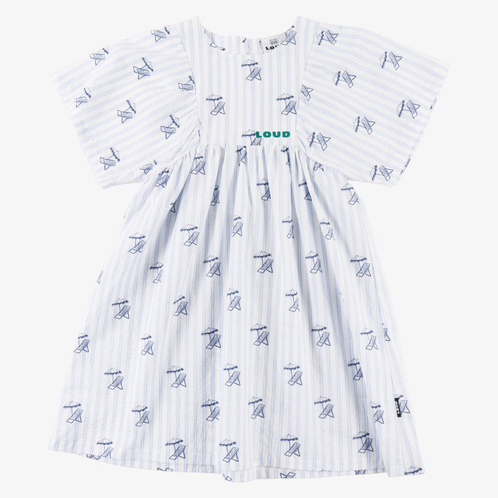 Logo Dress - Light Blue