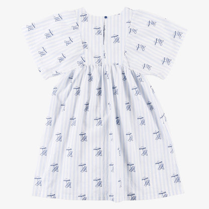 Logo Dress - Light Blue