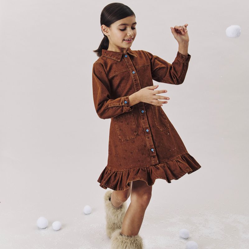 Polka Dot Dress - Choco