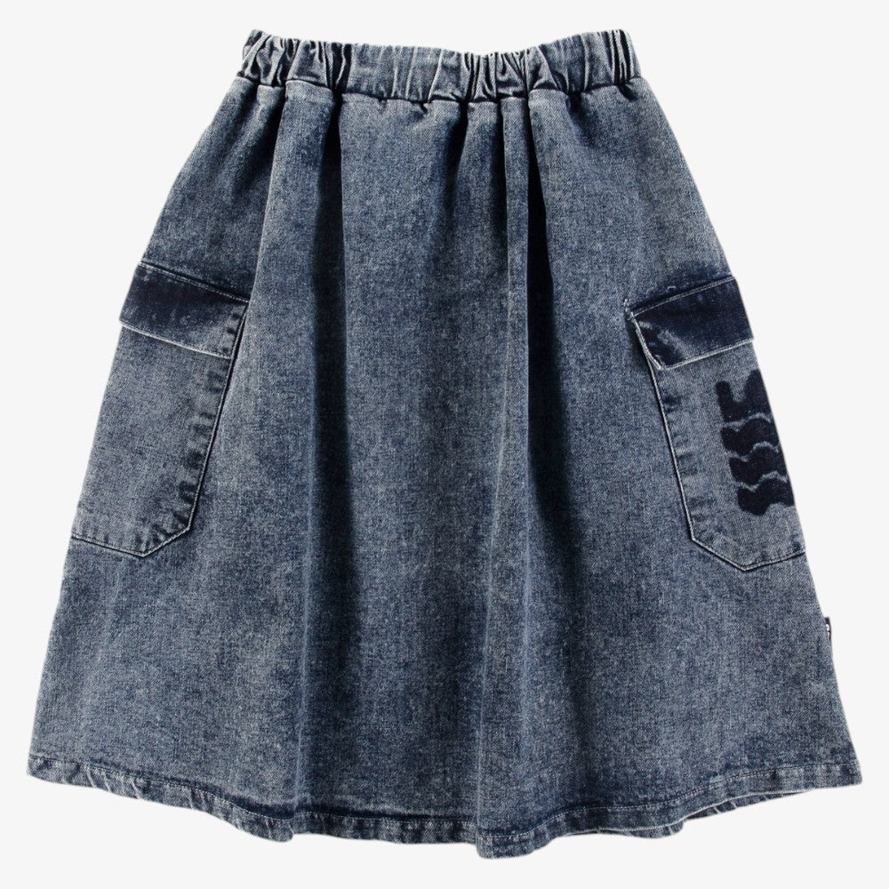 Pocket Skirt - Blue Stone Wash