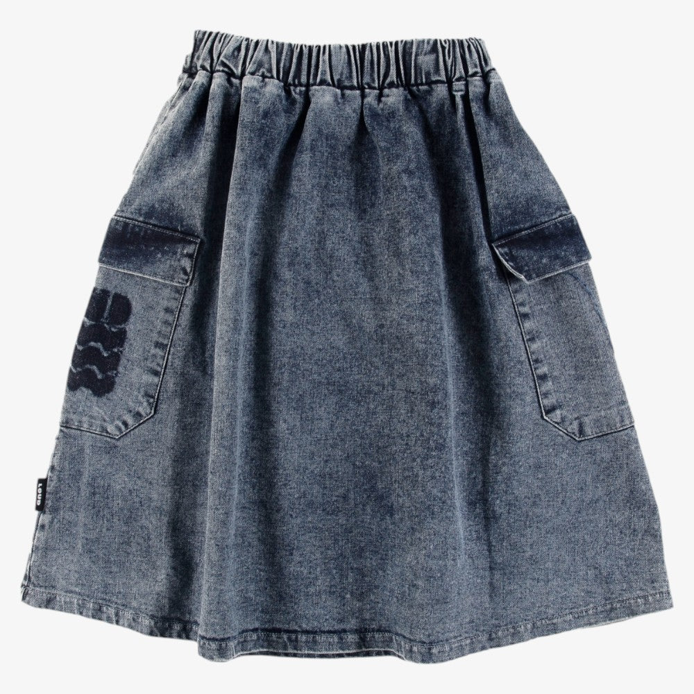 Pocket Skirt - Blue Stone Wash