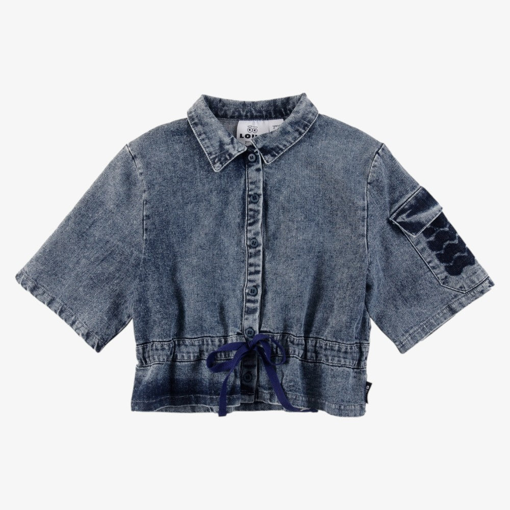 Waves Patch Shirt - Blue Stone Wash