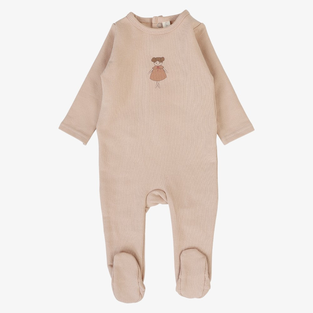 Graphic Footie - Dusty Pink