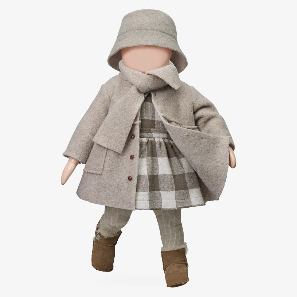 Gorizia Coat W Scarf - Beige