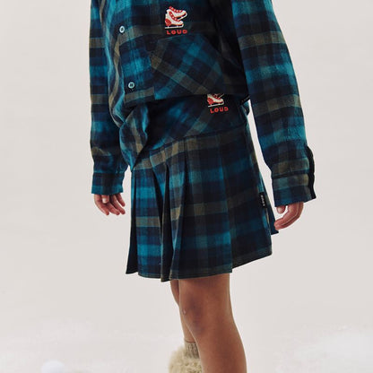 Pleat Skirt - Check